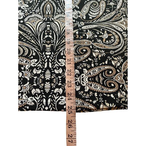 LIZ CLAIBORNE Women's Large Sleeveless Keyhole Front Paisley Stretch Knit Top - Picture 8 of 10